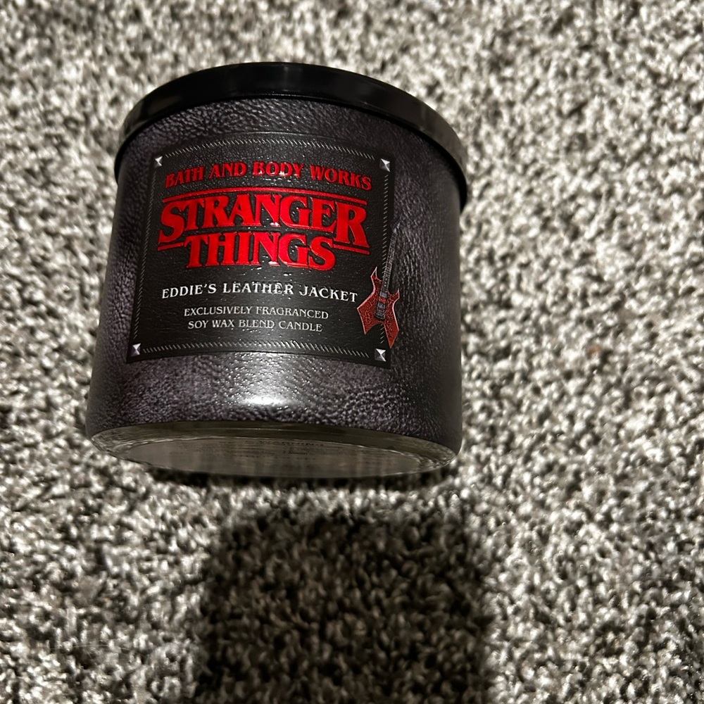 Stranger Things Eddie's Leather Jacket Candle